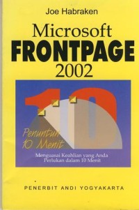 Image of Microsoft FRONTPAGE 2002