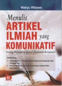 Image of Menulis ARTIKEL ILMIAH yang KOMUNIKATIF